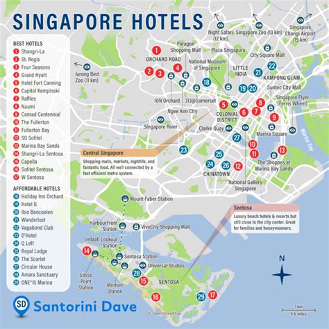 singapore hotels map location